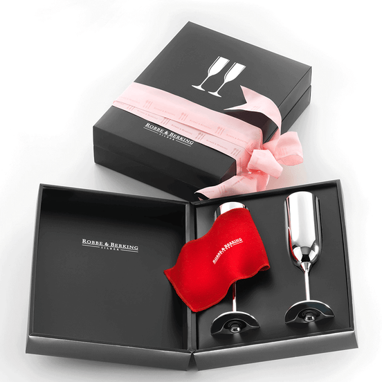 Alta Set 2x ALTA Champagne flute (90g silverplated)