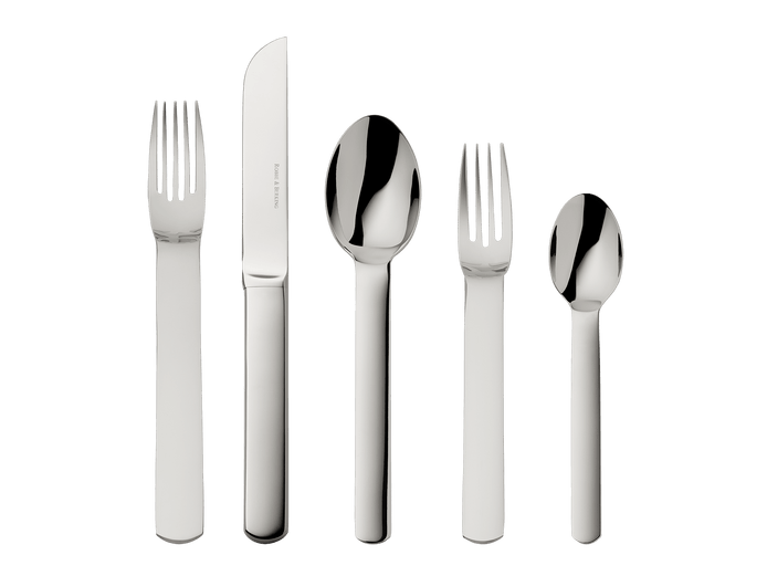 Topos 5-piece place setting (18/8 stainless steel)