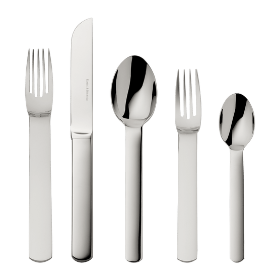 Topos 5-piece place setting (18/8 stainless steel)