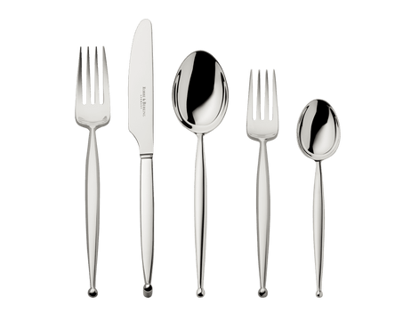 Gio 5-piece place setting (925 Sterling Silver)