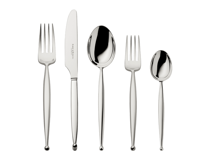 Gio 5-piece place setting (925 Sterling Silver)
