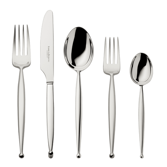 Gio 5-piece place setting (925 Sterling Silver)