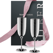 Martelé Champagne Gift Set (90g silverplated)