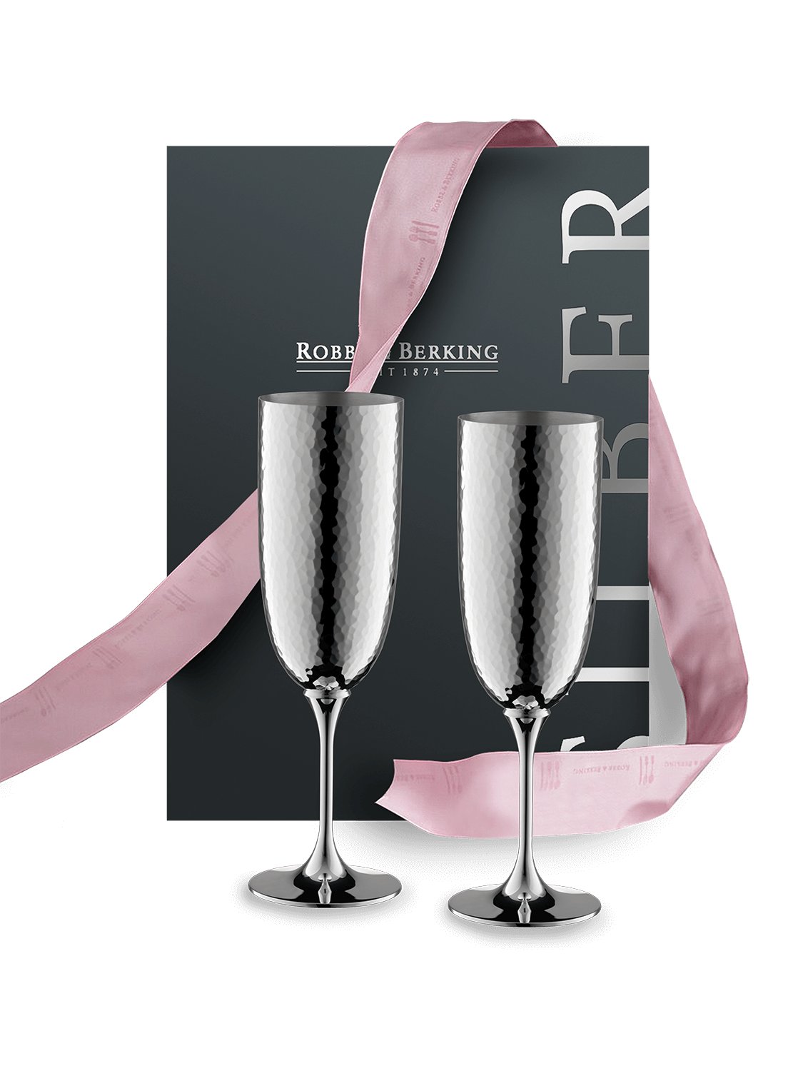 Martelé Champagne Gift Set (90g silverplated)