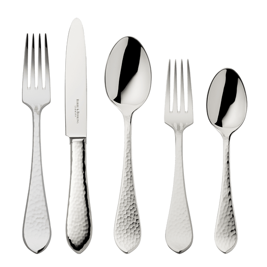 Martele 5-piece place setting (925 Sterling Silver)
