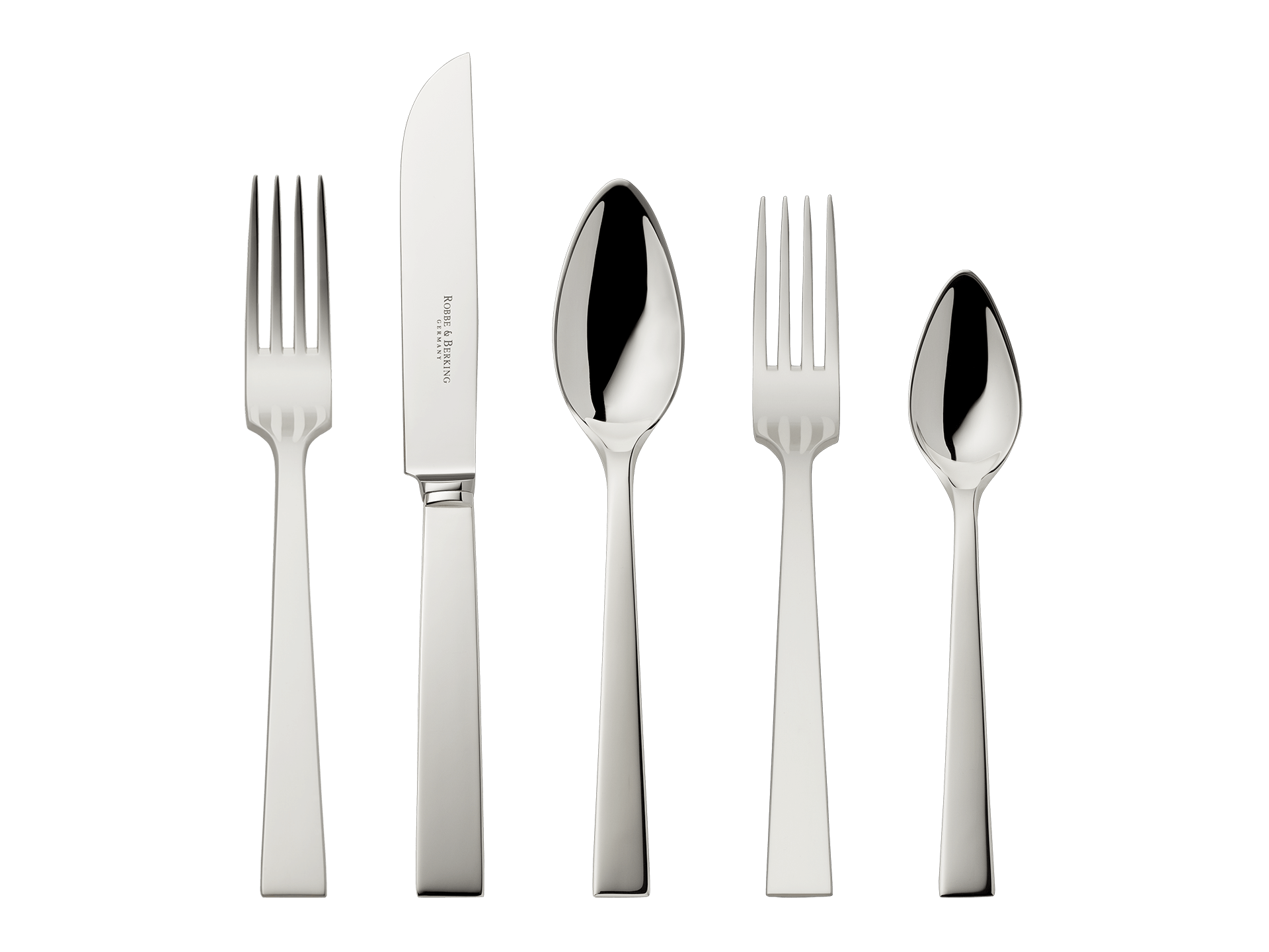 Riva 5-piece place setting (925 Sterling Silver)