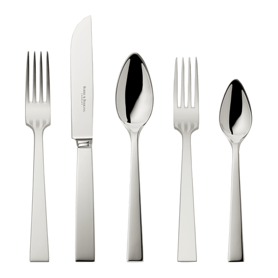 Riva 5-piece place setting (925 Sterling Silver)