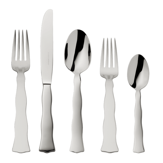 Lago 5-piece place setting (18/8 stainless steel)
