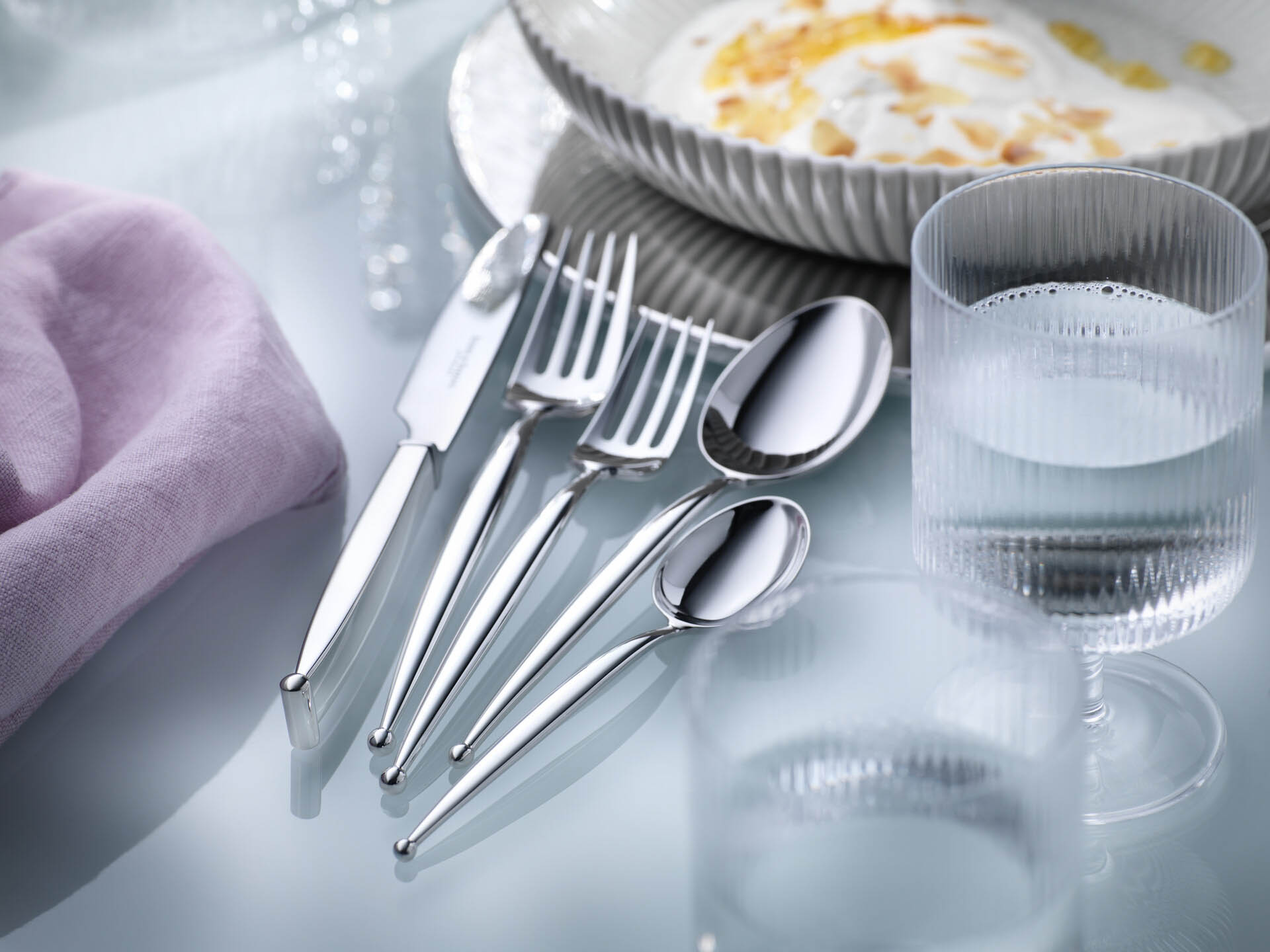 Gio 5-piece place setting (925 Sterling Silver)