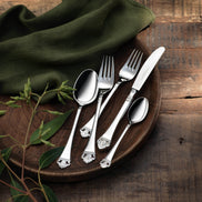 Rosenmuster 5-piece place setting (925 Sterling Silver)