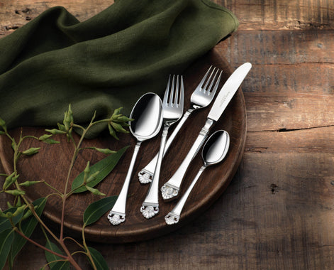 Rosenmuster 5-piece place setting (925 Sterling Silver)