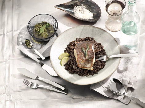 Lago 5-piece place setting (18/8 stainless steel)